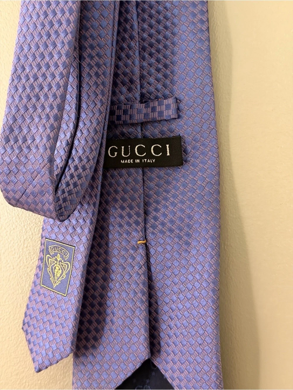 Gucci Lavender Textured Silk Tie